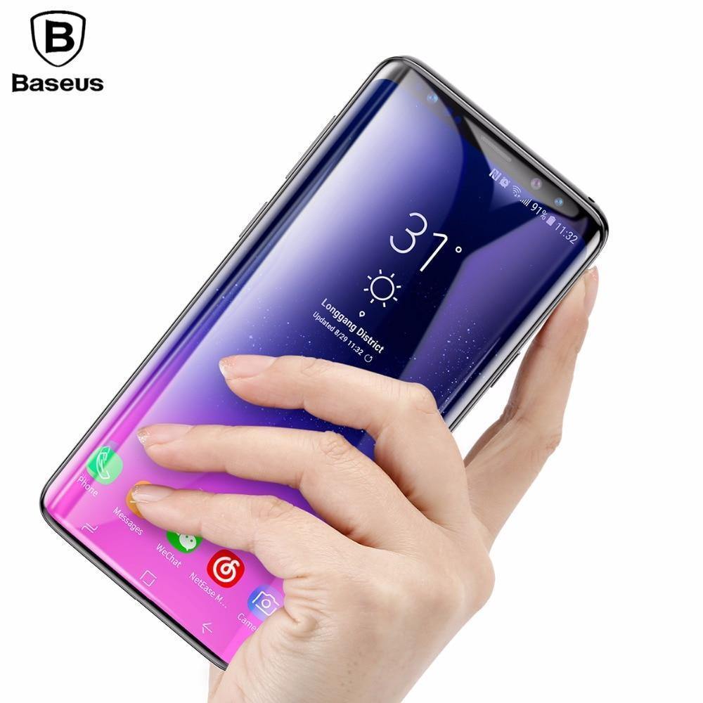 Planet Gates Black / For Galaxy S9 Baseus 3D Screen Protector Tempered Glass For Samsung Galaxy S9 S9 Plus Full Cover Toughened Protective Glass Film For Galaxy S9