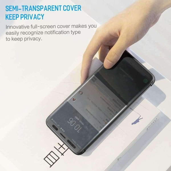 Planet Gates Black / for Galaxy S9 Flip Case for Samsung Galaxy S9 Plus Slim Cover Brand Phone Cases Luxury Smart Flip Case Invisible Window