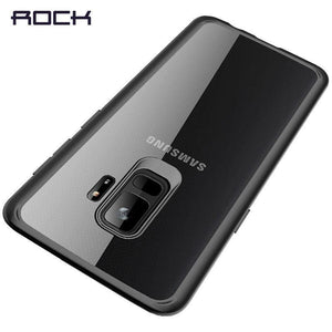 Planet Gates black / for Galaxy S9 ROCK Slim Transparent Case for Galaxy S9 S9 Plus,Premium TPU+PC Anti-knock Phone Case for Samsung Galaxy S9 S9+