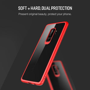 Planet Gates black / for Galaxy S9 ROCK Slim Transparent Case for Galaxy S9 S9 Plus,Premium TPU+PC Anti-knock Phone Case for Samsung Galaxy S9 S9+