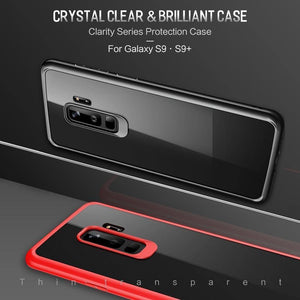 Planet Gates black / for Galaxy S9 ROCK Slim Transparent Case for Galaxy S9 S9 Plus,Premium TPU+PC Anti-knock Phone Case for Samsung Galaxy S9 S9+