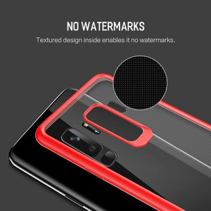 Planet Gates black / for Galaxy S9 ROCK Slim Transparent Case for Galaxy S9 S9 Plus,Premium TPU+PC Anti-knock Phone Case for Samsung Galaxy S9 S9+