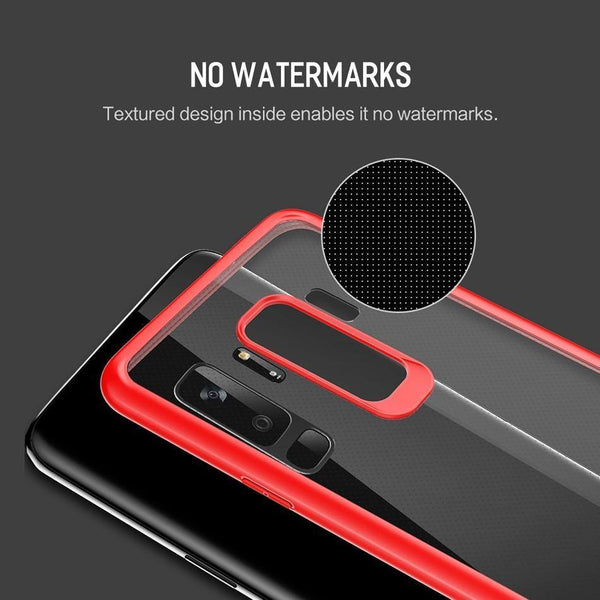 Planet Gates black / for Galaxy S9 ROCK Slim Transparent Case for Galaxy S9 S9 Plus,Premium TPU+PC Anti-knock Phone Case for Samsung Galaxy S9 S9+