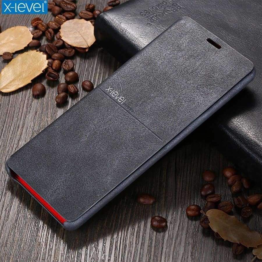 Planet Gates Black / For Galaxy S9 Samsung Galaxy S9 Plus / S9 Case X-Level Brand Luxury Flip Leather Phone Cases For Galaxy Note 8 / S8 Plus