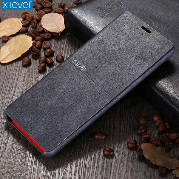 Planet Gates Black / For Galaxy S9 Samsung Galaxy S9 Plus / S9 Case X-Level Brand Luxury Flip Leather Phone Cases For Galaxy Note 8 / S8 Plus