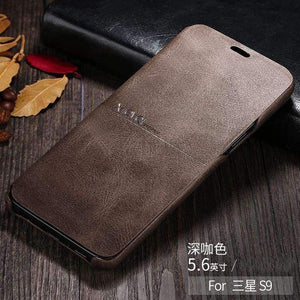 Planet Gates Black / For Galaxy S9 Samsung Galaxy S9 Plus / S9 Case X-Level Brand Luxury Flip Leather Phone Cases For Galaxy Note 8 / S8 Plus