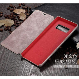 Planet Gates Black / For Galaxy S9 Samsung Galaxy S9 Plus / S9 Case X-Level Brand Luxury Flip Leather Phone Cases For Galaxy Note 8 / S8 Plus