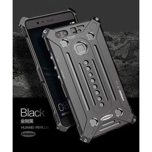 Planet Gates Black / For HUAWEI Mate 9 Luxury Heavy Duty Armor Metal Aluminum Mobile Phone Case for HUAWEI P10 P9 PLUS Mate 9 8 7 Honor 8 v8 Case
