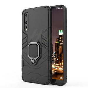 Planet Gates Black / For Huawei P20 H&A Luxury Armor Phone Case For Huawei P20 Lite P20 Matte PC + TPU Shockproof Phone Cover For Huawei P20 Pro Holder Case Capa