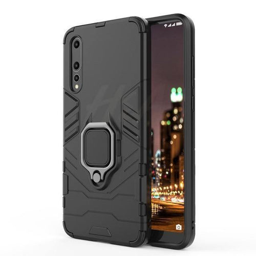 Planet Gates Black / For Huawei P20 H&A Luxury Armor Phone Case For Huawei P20 Lite P20 Matte PC + TPU Shockproof Phone Cover For Huawei P20 Pro Holder Case Capa