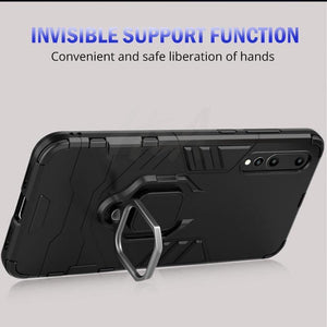 Planet Gates Black / For Huawei P20 H&A Luxury Armor Phone Case For Huawei P20 Lite P20 Matte PC + TPU Shockproof Phone Cover For Huawei P20 Pro Holder Case Capa