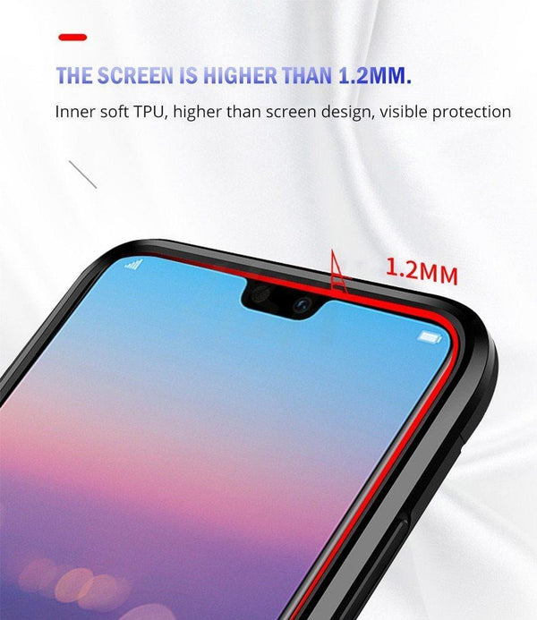 Planet Gates Black / For Huawei P20 H&A Luxury Armor Phone Case For Huawei P20 Lite P20 Matte PC + TPU Shockproof Phone Cover For Huawei P20 Pro Holder Case Capa