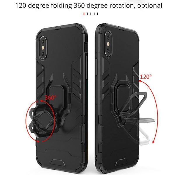 Planet Gates Black / For Huawei P20 ZNP Luxury Armor Stand Phone Case For Huawei P20 Lite P20 With Holder Ring Shockproof Cover Case For Huawei P20 Pro Case Shell