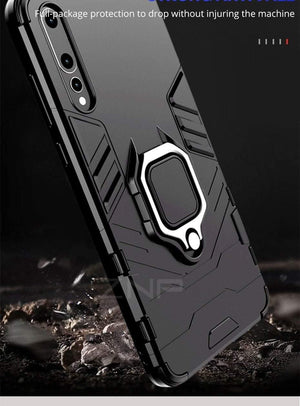 Planet Gates Black / For Huawei P20 ZNP Luxury Armor Stand Phone Case For Huawei P20 Lite P20 With Holder Ring Shockproof Cover Case For Huawei P20 Pro Case Shell
