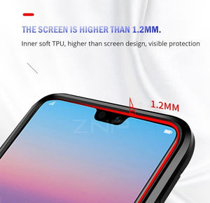 Planet Gates Black / For Huawei P20 ZNP Luxury Armor Stand Phone Case For Huawei P20 Lite P20 With Holder Ring Shockproof Cover Case For Huawei P20 Pro Case Shell