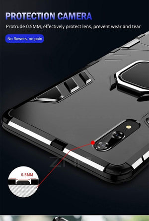 Planet Gates Black / For Huawei P20 ZNP Luxury Armor Stand Phone Case For Huawei P20 Lite P20 With Holder Ring Shockproof Cover Case For Huawei P20 Pro Case Shell