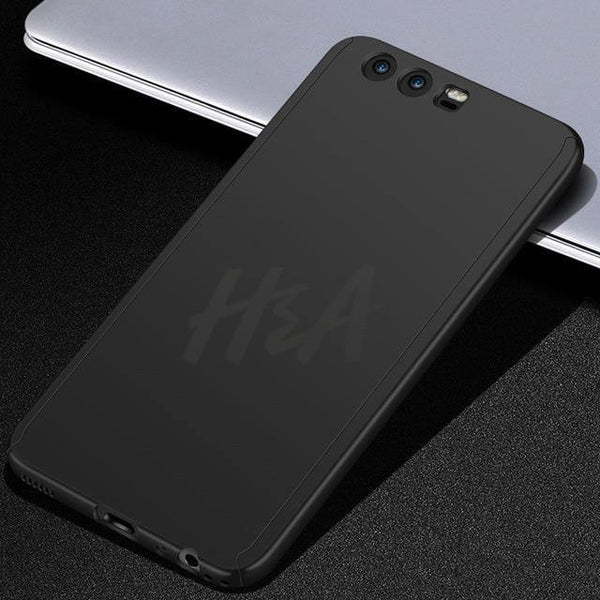 Planet Gates Black / For Huawei P9 Luxury 360 Degree Full Cover Phone Case For huawei P10 P9 P8 Lite Mate 20 10 Pro Lite Screen Protector Cover Mate 20 Case Glass