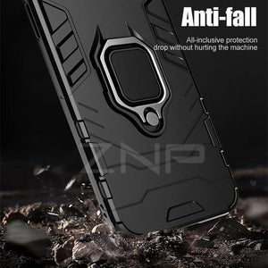 Planet Gates Black / For I6 6s ZNP Luxury Armor Phone Case For iPhone 6 6s 7 8 Plus X 10 Shockproof Cover For iPhone X XS Max XR 5 5s SE Case With Holder Ring