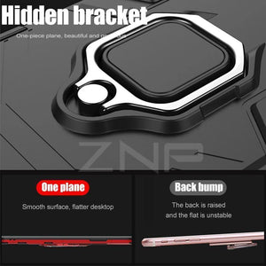 Planet Gates Black / For I6 6s ZNP Luxury Armor Phone Case For iPhone 6 6s 7 8 Plus X 10 Shockproof Cover For iPhone X XS Max XR 5 5s SE Case With Holder Ring