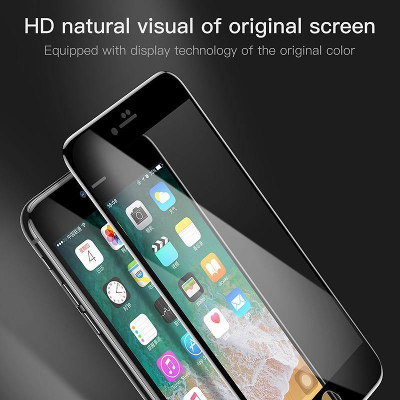 Planet Gates Baseus 5D Screen Protector Tempered Glass For iPhone X 8 7 Plus Full Cover Protective Anti Blue Toughened Glass Film For iPhonX