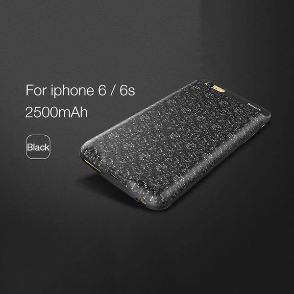 Planet Gates Black for ip 6 6s / China Baseus Power Case For iphone 6s plus 2500/3650mAh Magnetic Portable Power Bank Charger Case For iphone 6s External Spare Battery