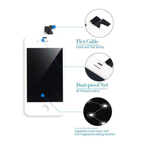 Planet Gates Black for ip4s LCD Display for iphone 6 5s 7 Screen Touch Digitizer Assembly LCD Screen For iphone 4s 5 6 plus Replacement Parts + tools