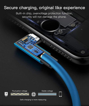 Planet Gates Black For iPhone / 1m PZOZ 90 degree USB Cable For iPhone Xs max 8 7 6 Plus 6S 5 5S SE iPad 2 mini Fast Charging Cable Mobile Phone Charger Cord Data