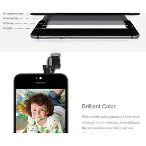 Planet Gates Black For iPhone 5 Quality Screen LCD For iPhone 5 5S 5C Screen Touch Display LCD Digitizer 5 5S 5C Screen LCDS Replacement