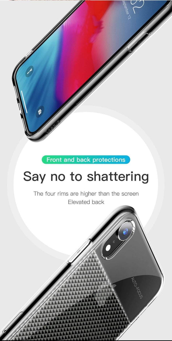 Planet Gates Black / For iPhone 6.1 2018 Baseus Crystal Soft Silicone Case For iPhone XR Ultra Thin TPU Back Cover For iPhone XR 6.1 2018 Phone Cases