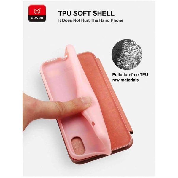 Planet Gates Black / For iPhone 6 6S Full Protect Case For iPhone X Xr Xs Max 6 7 8 Plus Phone Leather Bracket Shockproof Protective Back Flip Cover Cases