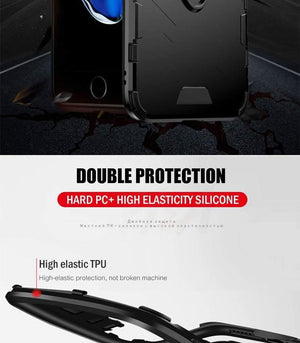 Planet Gates Black / For iPhone 6 6s H&A Armor Phone Case For iPhone X XR XS Max Plus Heavy Anti-knock Cover For iPhone 7 6 6s 8 Plus Protective Cases With Holder