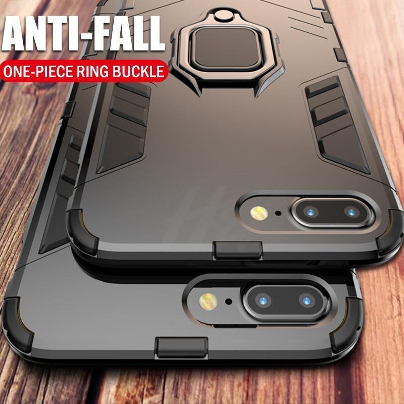 Planet Gates Black / For iPhone 6 6s H&A Armor Phone Case For iPhone X XR XS Max Plus Heavy Anti-knock Cover For iPhone 7 6 6s 8 Plus Protective Cases With Holder