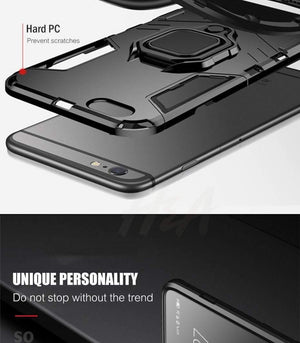 Planet Gates Black / For iPhone 6 6s H&A Armor Phone Case For iPhone X XR XS Max Plus Heavy Anti-knock Cover For iPhone 7 6 6s 8 Plus Protective Cases With Holder