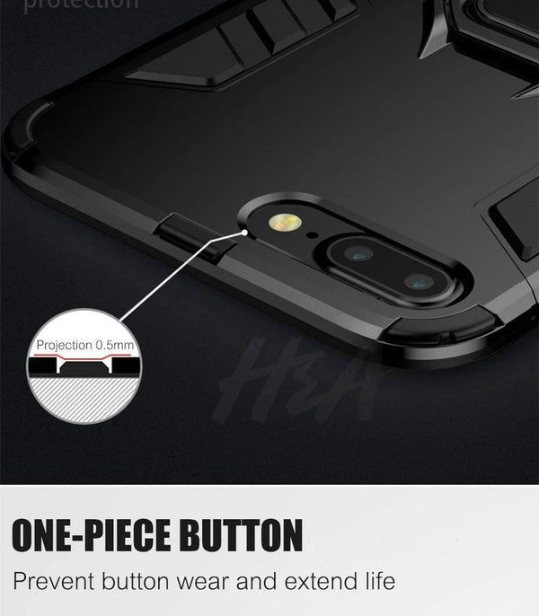 Planet Gates Black / For iPhone 6 6s H&A Armor Phone Case For iPhone X XR XS Max Plus Heavy Anti-knock Cover For iPhone 7 6 6s 8 Plus Protective Cases With Holder