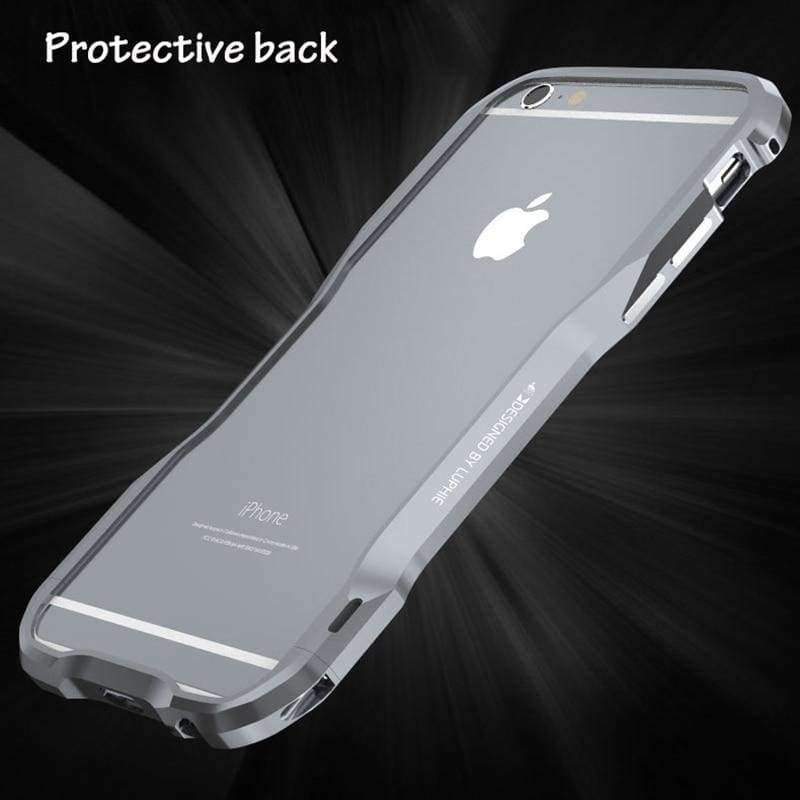 Planet Gates Black / for iPhone 6 6S iPhone 6S Case 3D Hard Aluminium Frame Shockproof Luxury Brand Cover for iPhone 6S Plus Metal Strong Phone Cases