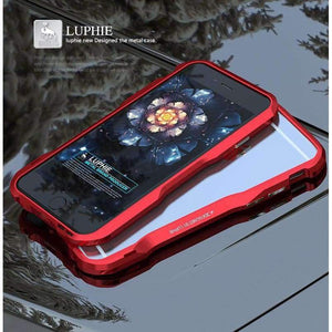 Planet Gates Black / for iPhone 6 6S iPhone 6S Case 3D Hard Aluminium Frame Shockproof Luxury Brand Cover for iPhone 6S Plus Metal Strong Phone Cases