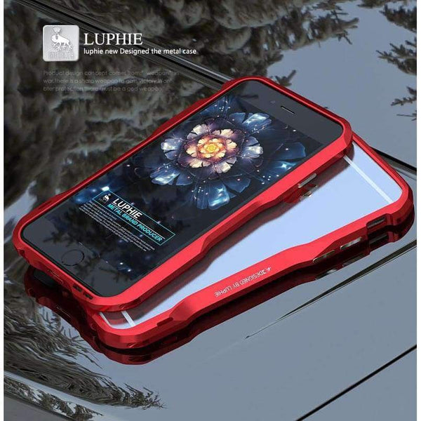 Planet Gates Black / for iPhone 6 6S iPhone 6S Case 3D Hard Aluminium Frame Shockproof Luxury Brand Cover for iPhone 6S Plus Metal Strong Phone Cases