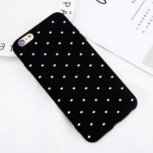 Planet Gates Black / For iPhone 6 6S USLION Wine Red Ploka Dots Phone Case For iPhone 6 6s Plus XS Max Wave Point Cover Soft TPU Case For iPhone XR X 8 7 Plus 5 S SE