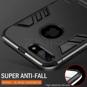Planet Gates Black / For iPhone 6 6s ZNP Full Shockproof Armor Phone Case For iPhone X 6 7 8 Plus Matte Protective Cover Cases For iPhone 8 7 Plus 5 5s SE Case Shell