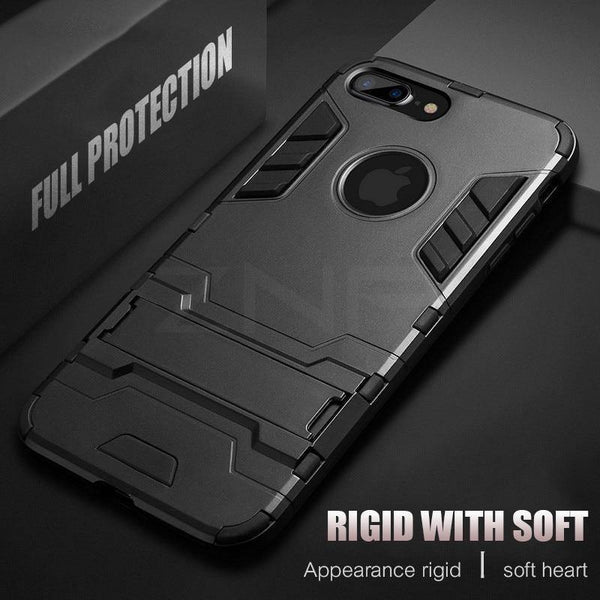ZNP Full Shockproof Armor Phone Case For iPhone X 6 7 8 Plus Matte Protective Cover Cases For iPhone 8 7 Plus 5 5s SE Case Shell - Planet Gates