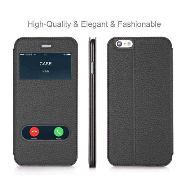 Planet Gates Black / For iPhone 6 Case For Apple iPhone 6 Plus & iPhone 6S Plus Luxury PU Leather Flip Wallet Case Covers With Stand Capa Phone Cases Brands