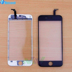 Planet Gates Black for iphone 6 iPhone6 Touch Screen Digitizer Panel Glass Lens Touchscreen For iPhone 6 Plus/ 6Plus + Mute Flex Cable Replacement