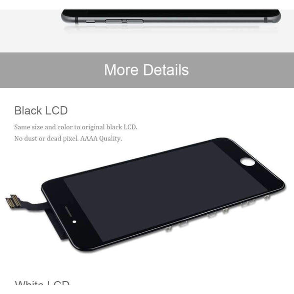 Planet Gates Black for iPhone 6 LCD Screen For iPhone 6 6s Plus Screen LCD Display Digitizer Touch Module Screens Replacement LCDS