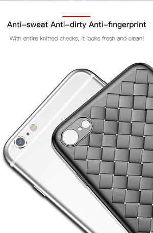 Planet Gates Black / For iPhone 6s 6 Baseus For iPhone 6s Case Luxury Grid Pattern Silicone Case For iPhone 6 6s Plus 6 Plus Fitted Cases Anti Knock Coque Cover