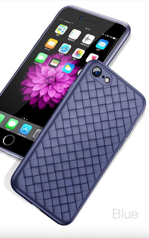 Planet Gates Black / For iPhone 6s 6 Baseus For iPhone 6s Case Luxury Grid Pattern Silicone Case For iPhone 6 6s Plus 6 Plus Fitted Cases Anti Knock Coque Cover