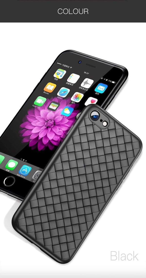 Planet Gates Black / For iPhone 6s 6 Baseus For iPhone 6s Case Luxury Grid Pattern Silicone Case For iPhone 6 6s Plus 6 Plus Fitted Cases Anti Knock Coque Cover