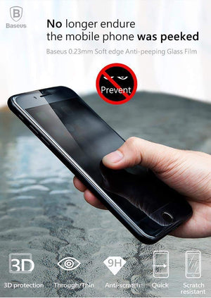 Planet Gates Black / For iPhone 7 8 Baseus Anti Spy Privacy Tempered Glass For iPhone 7 8 Screen Protector 0.23mm Thin Glass For iPhone 7 Plus 8 Plus Glass Film