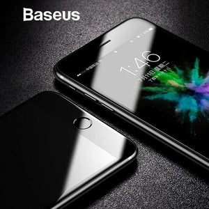 Planet Gates Black / For iPhone 7 8 Baseus Tempered Glass For iPhone 8 8 Plus Screen Protector Ultra Thin 9H Protective Glass For iPhone 7 7 Plus Full Coverage Film