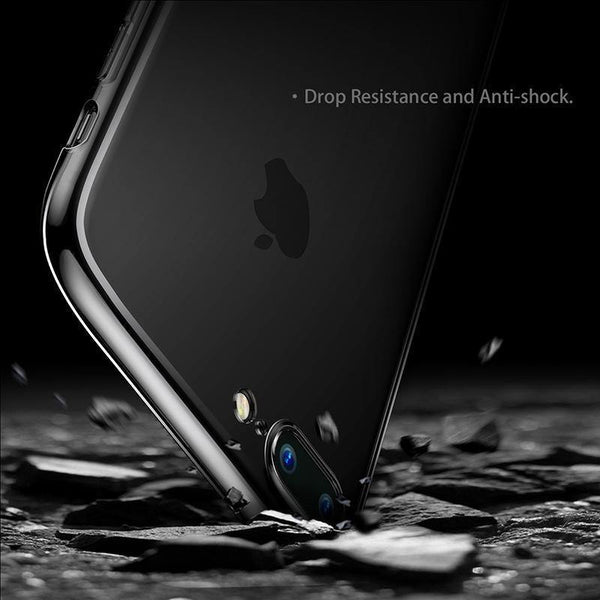 Planet Gates Black / For iPhone 7 8 Baseus Ultra Thin Case For iPhone 7 Fashion Soft Silicone Case For iPhone 7 7 Plus Cover Protective Shell Clear Back Phone Cases