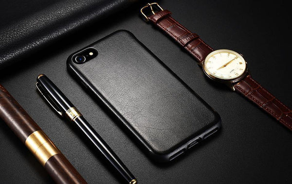 Planet Gates Black / For iPhone 7 8 [Retro Crazy Horse Style] FLOVEME Leather Phone Bag Cases For iPhone 7 Cover For iPhone 6s 6 Plus X XS Max XR Precise Hole Case